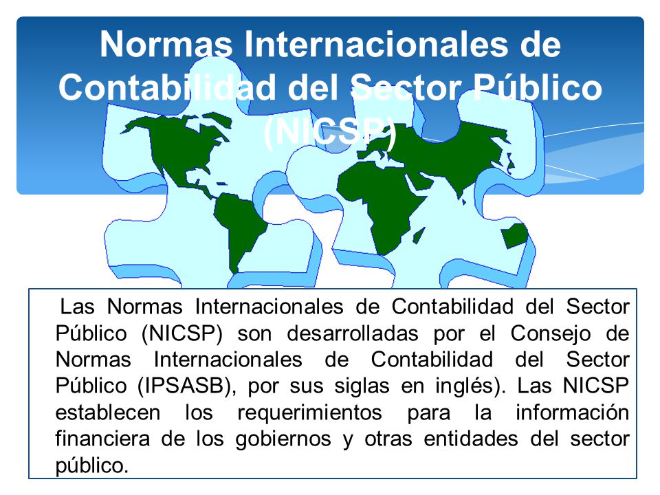 Normas Internacionales de Contabilidad del Sector Público (NICSP)