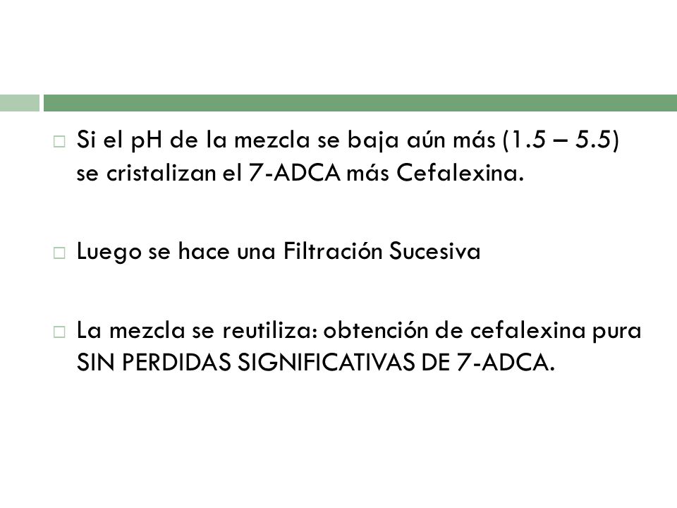 Si el pH de la mezcla se baja aún más (1. 5 – 5