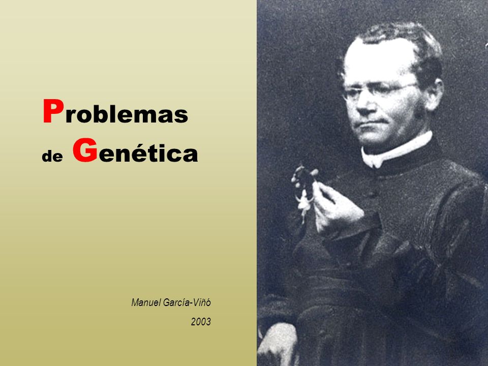 Problemas de Genética Manuel García-Viñó 2003