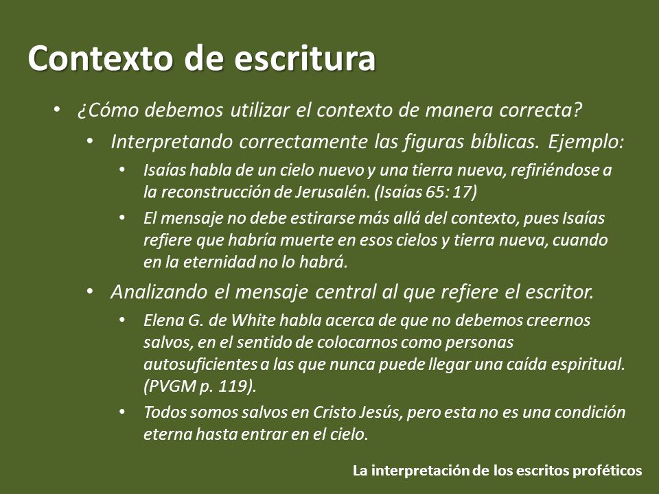 ¿Cómo debemos utilizar el contexto de manera correcta