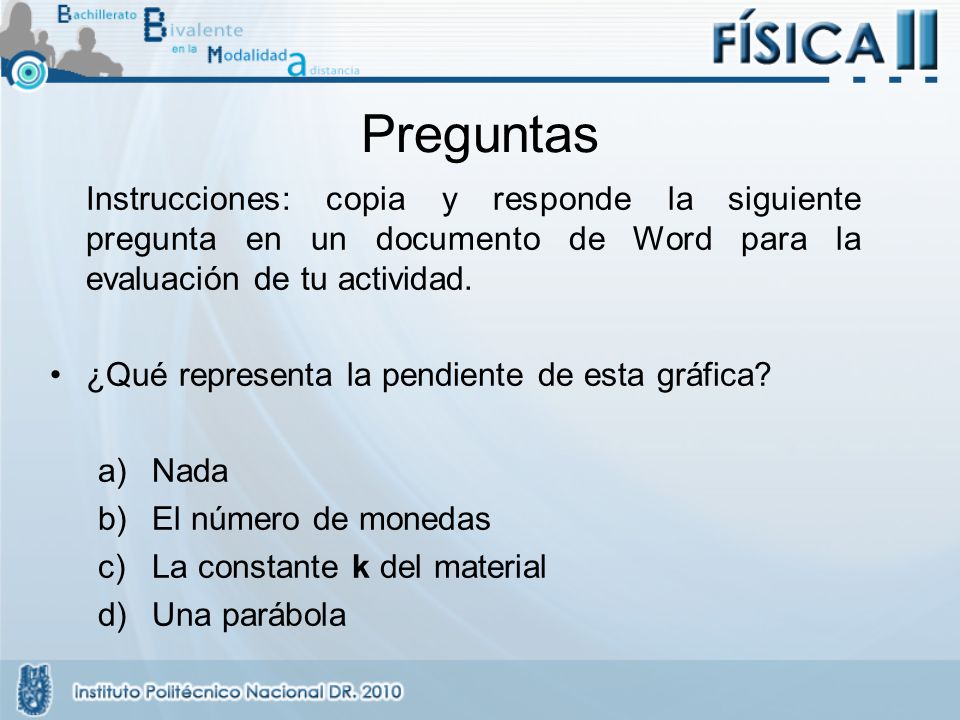 Preguntas Instrucciones: copia y responde la siguiente pregunta en un documento de Word para la evaluación de tu actividad.