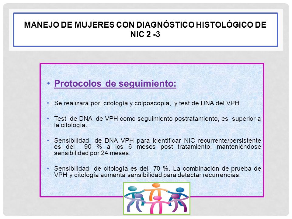 MANEJO DE MUJERES CON DIAGNÓSTICO HISTOLÓGICO DE NIC 2 -3