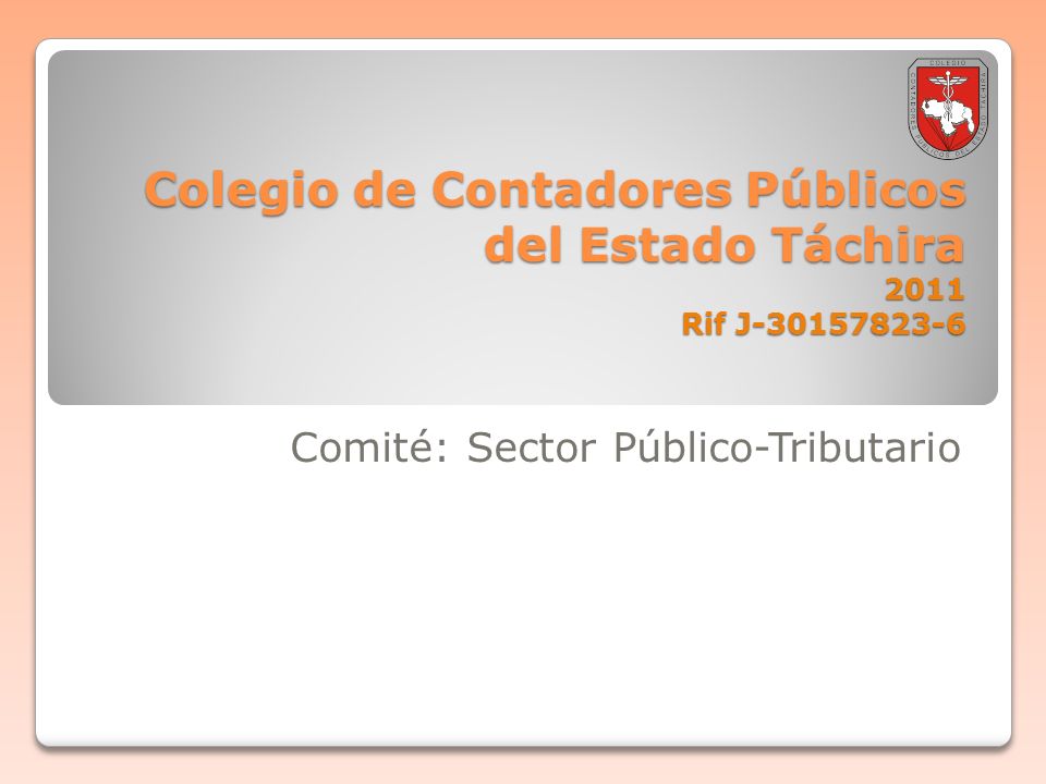 Boletin informativo Comité: Sector Público-Tributario
