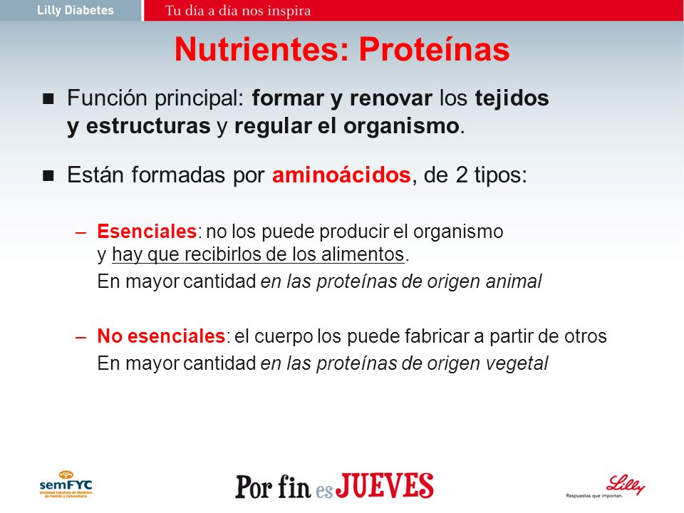 Nutrientes: Proteínas