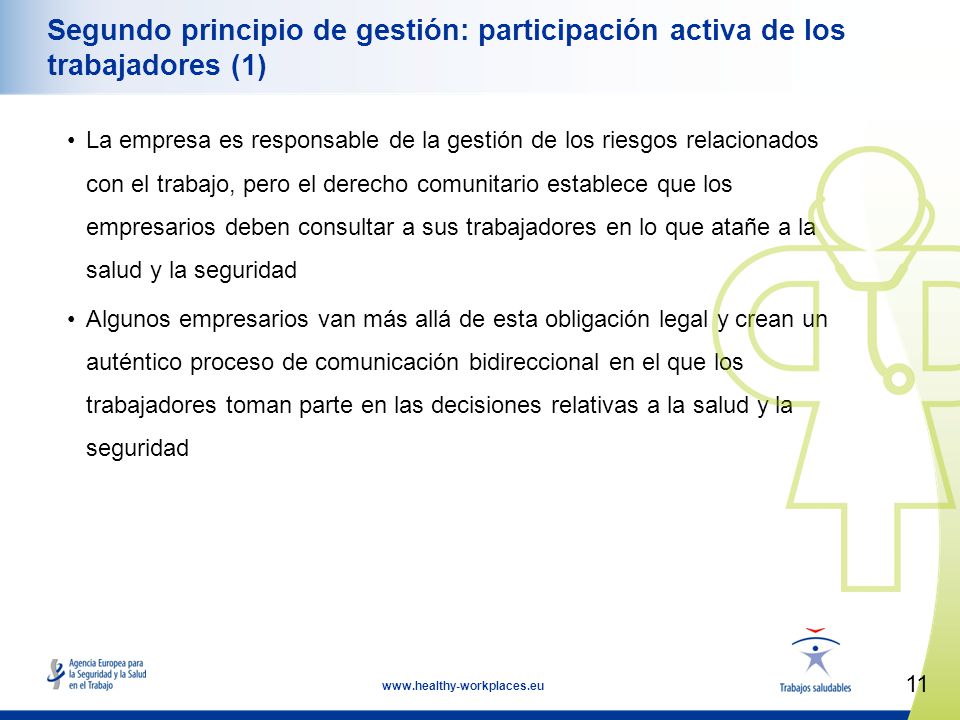 Segundo principio de gestión: participación activa de los trabajadores (1)