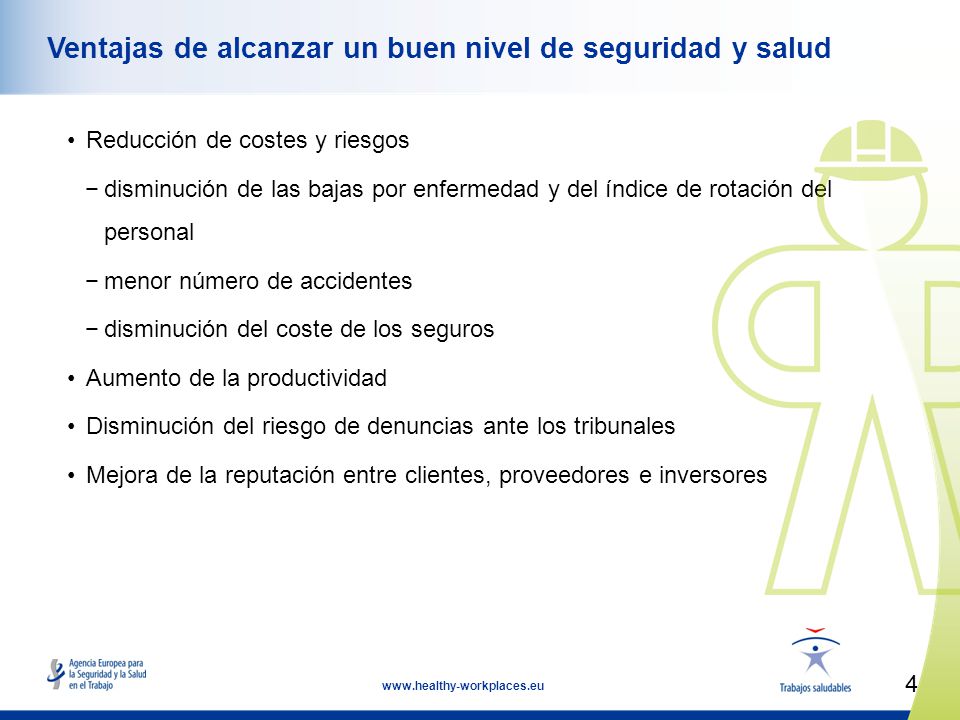 Ventajas de alcanzar un buen nivel de seguridad y salud