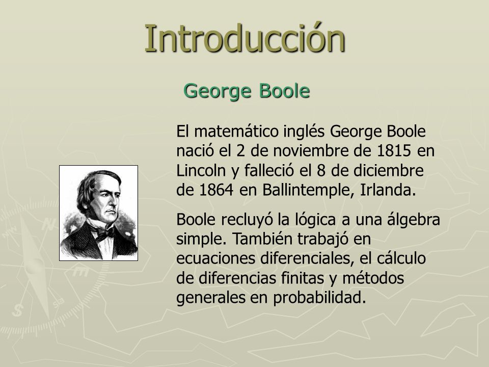 Introducción George Boole