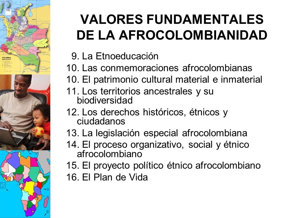 VALORES FUNDAMENTALES DE LA AFROCOLOMBIANIDAD