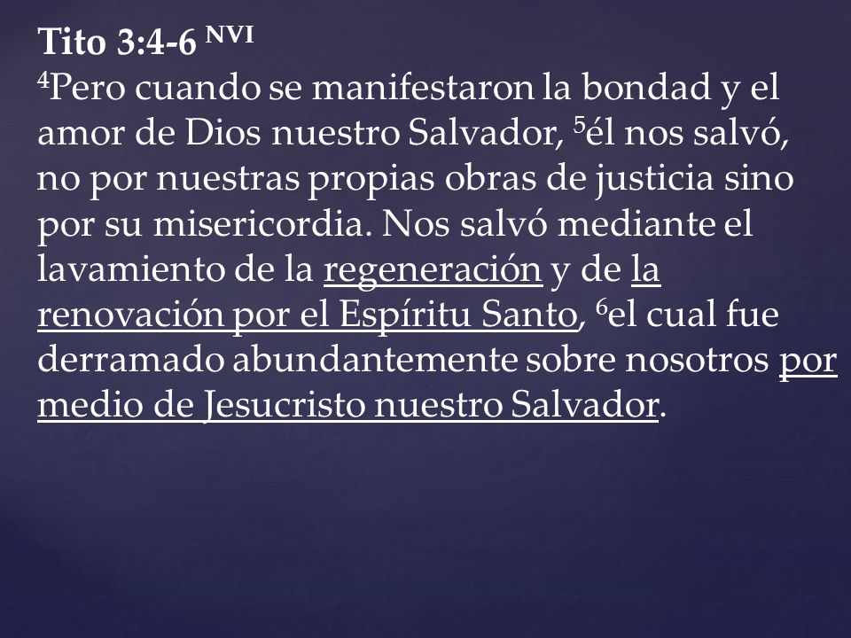 Tito 3:4-6 NVI