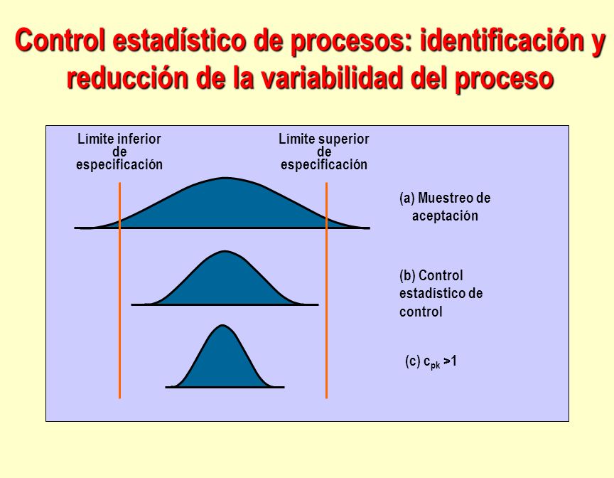 Control estadístico de procesos: identificación y reducción de la variabilidad del proceso