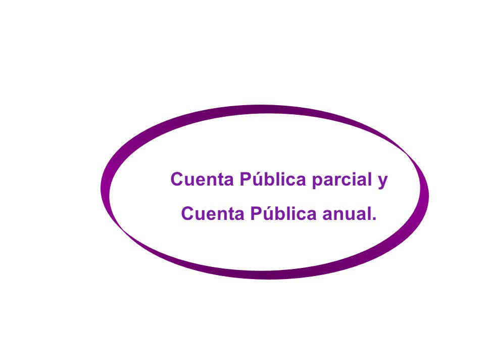 Cuenta Pública parcial y Cuenta Pública anual.