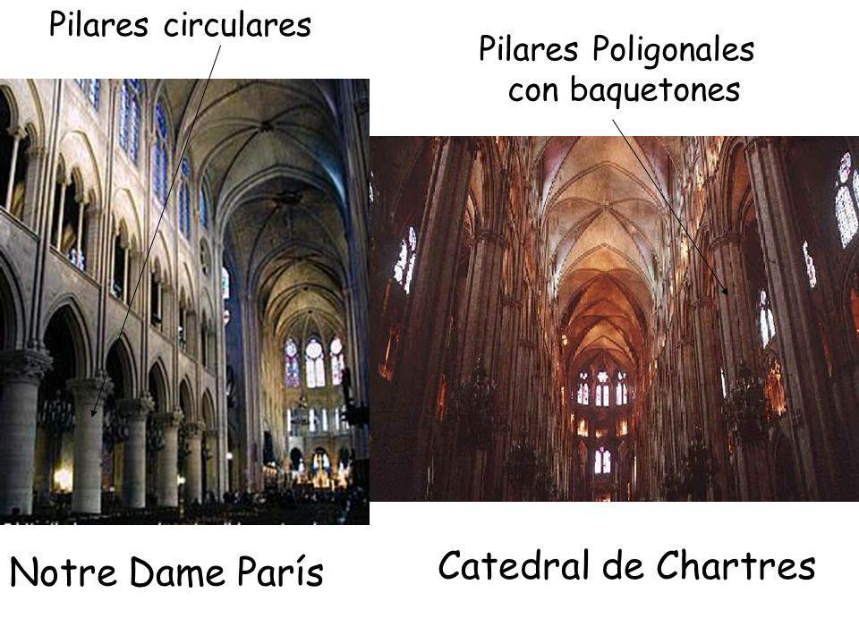 Catedral de Chartres Notre Dame París Pilares circulares