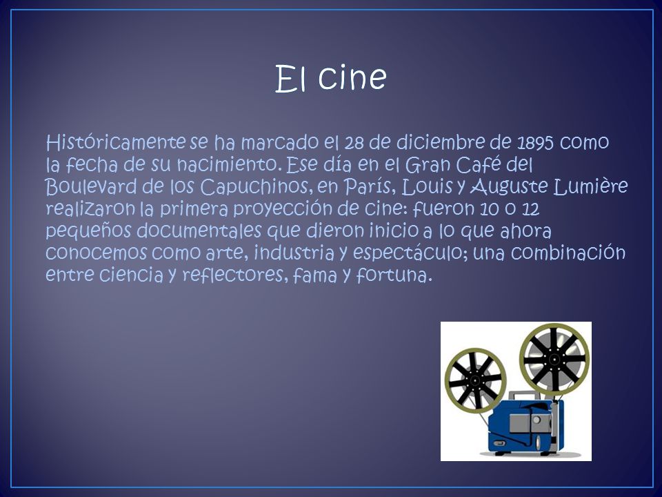 El cine