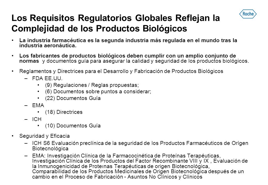 Los Requisitos Regulatorios Globales Reflejan la Complejidad de los Productos Biológicos