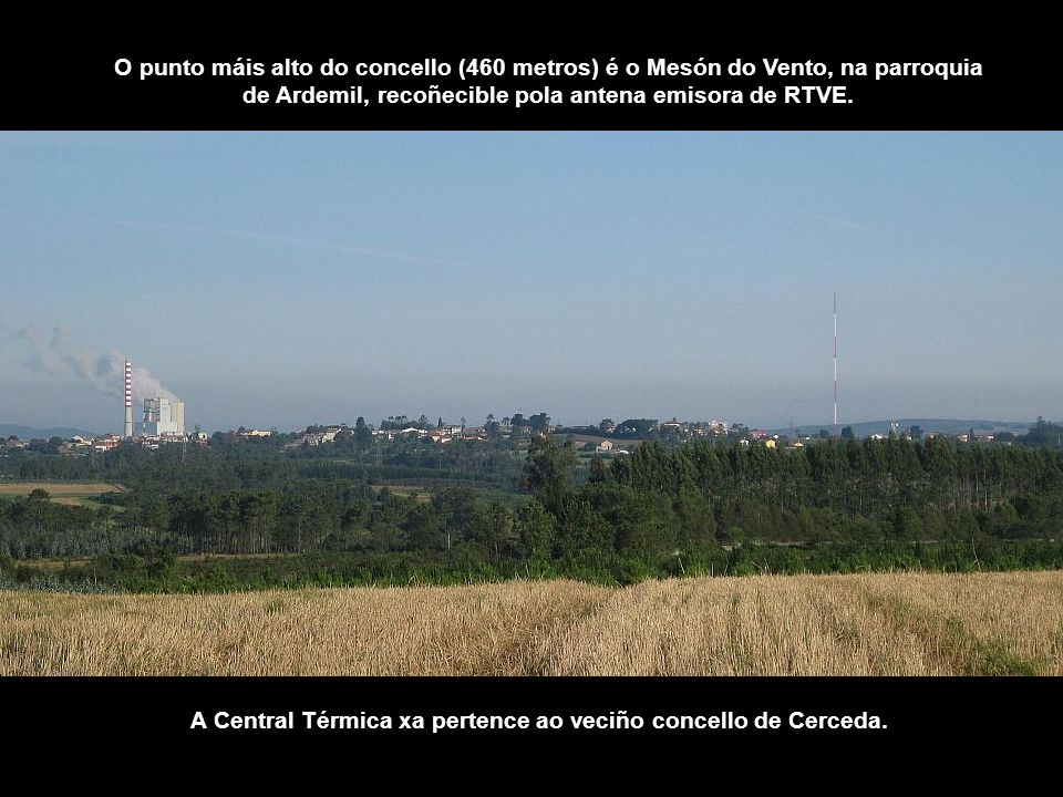 A Central Térmica xa pertence ao veciño concello de Cerceda.