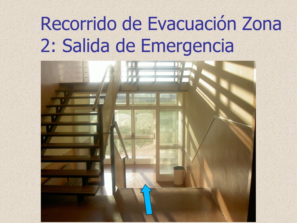 Recorrido de Evacuación Zona 2: Salida de Emergencia