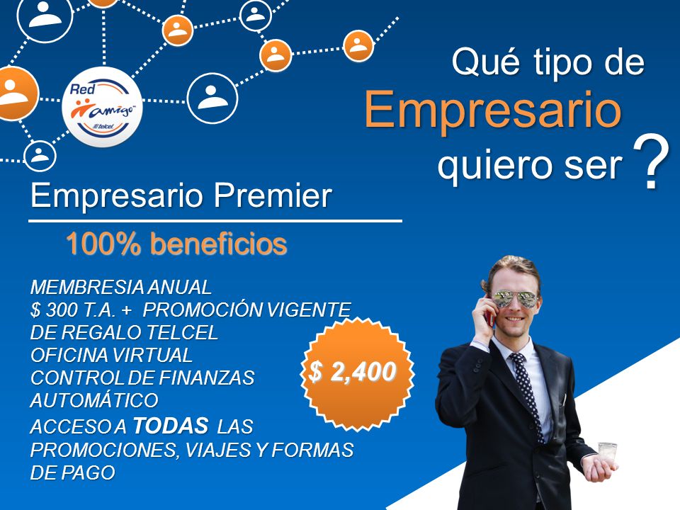 Empresario quiero ser Qué tipo de Empresario Premier 100% beneficios