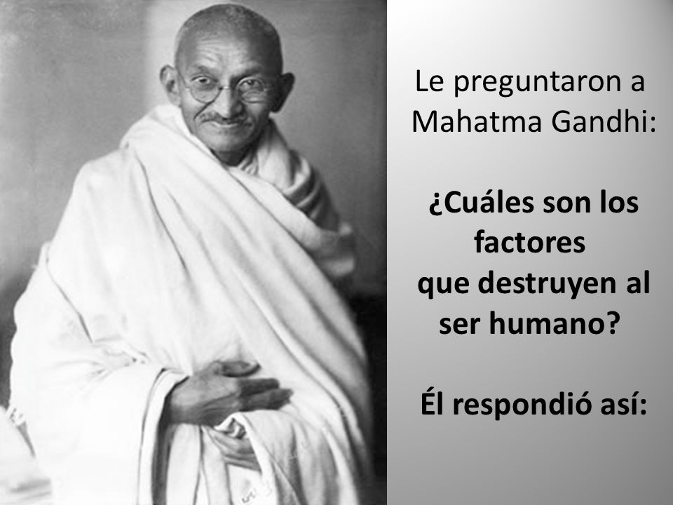 ¿Cuáles son los factores que destruyen al ser humano