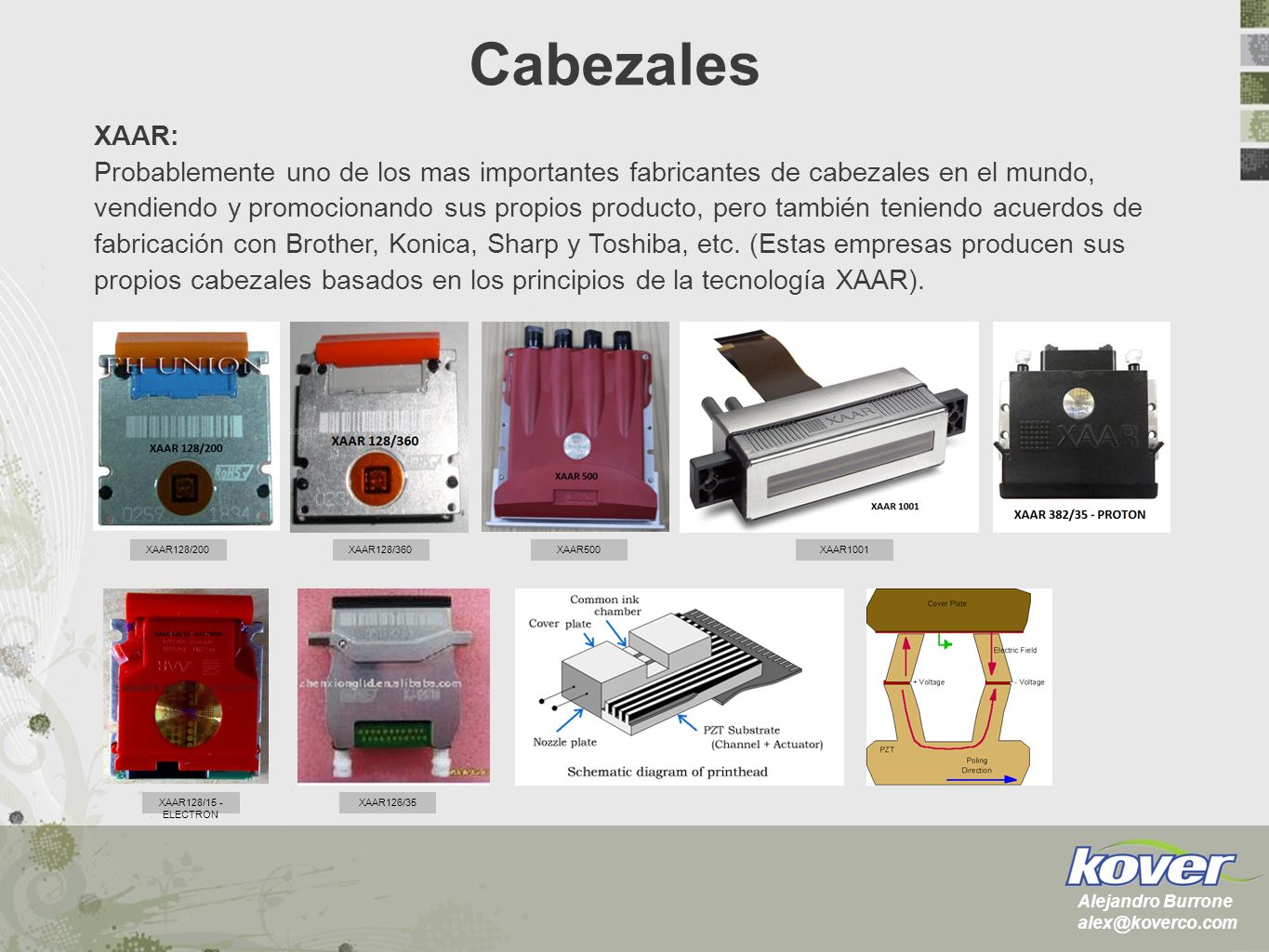 Cabezales XAAR:
