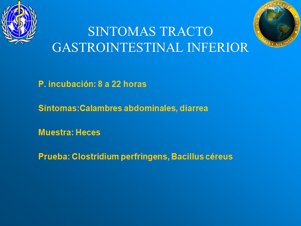 SINTOMAS TRACTO GASTROINTESTINAL INFERIOR