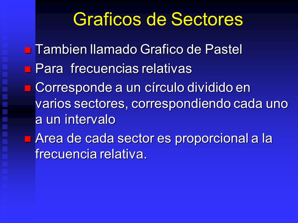 Graficos de Sectores Tambien llamado Grafico de Pastel