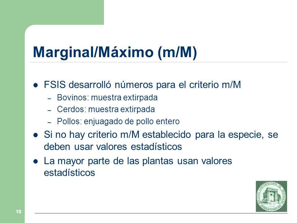 Marginal/Máximo (m/M)