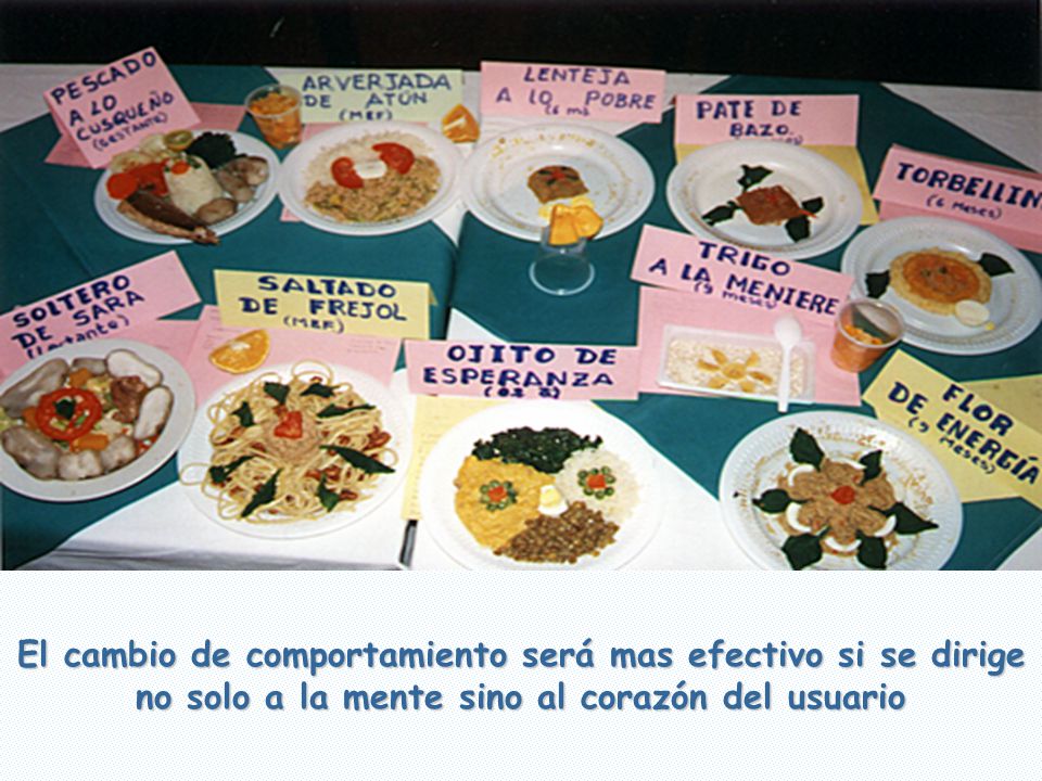 El cambio de comportamiento será mas efectivo si se dirige no solo a la mente sino al corazón del usuario
