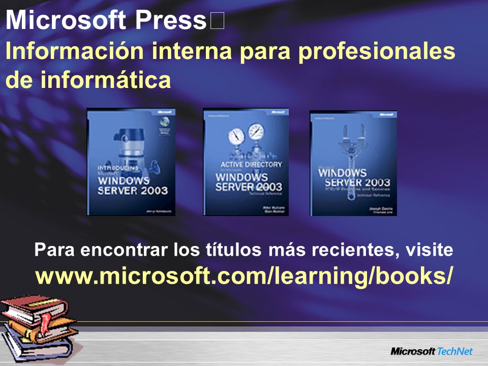 Microsoft Press Información interna para profesionales de informática