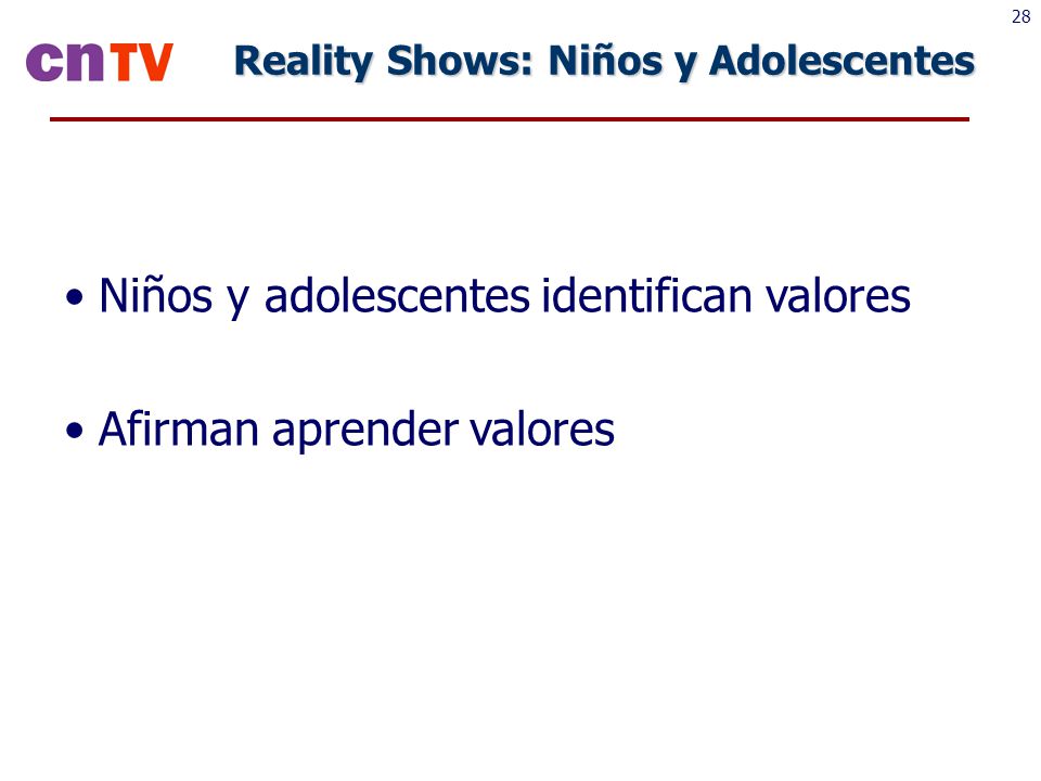 Niños y adolescentes identifican valores Afirman aprender valores