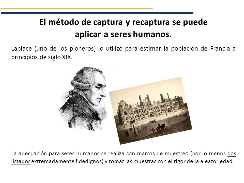 El método de captura y recaptura se puede aplicar a seres humanos.