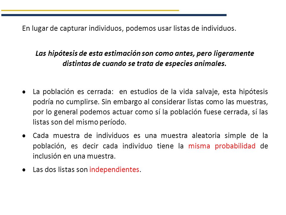 En lugar de capturar individuos, podemos usar listas de individuos.