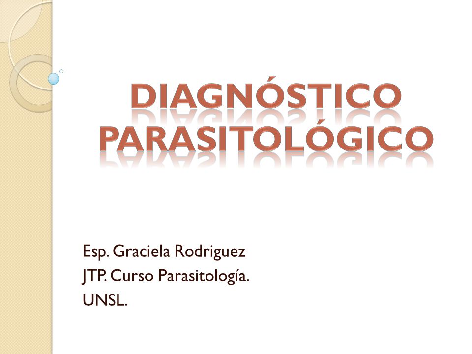 Esp. Graciela Rodriguez JTP. Curso Parasitología. UNSL.