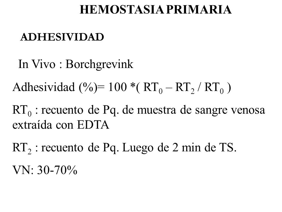 Adhesividad (%)= 100 *( RT0 – RT2 / RT0 )
