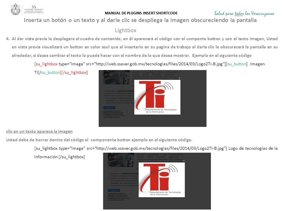 Inserta un botón o un texto y al darle clic se despliega la imagen obscureciendo la pantalla