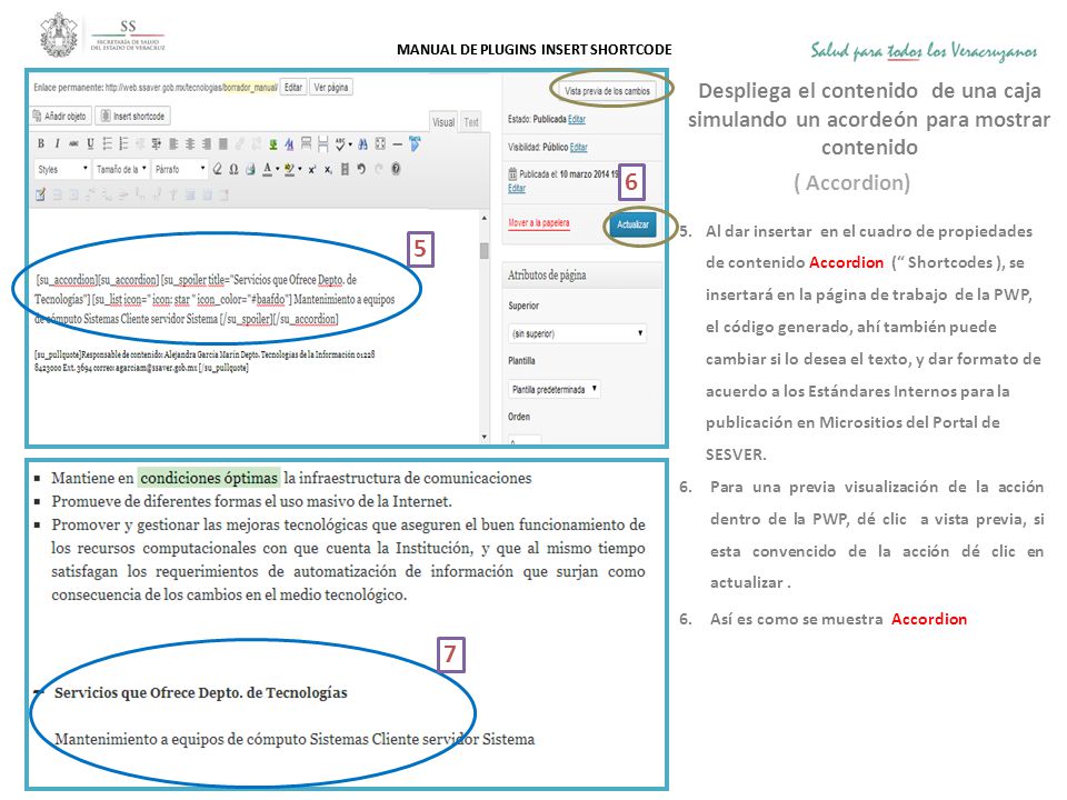 Despliega el contenido de una caja simulando un acordeón para mostrar contenido