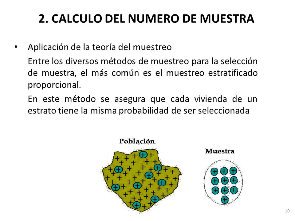 2. CALCULO DEL NUMERO DE MUESTRA