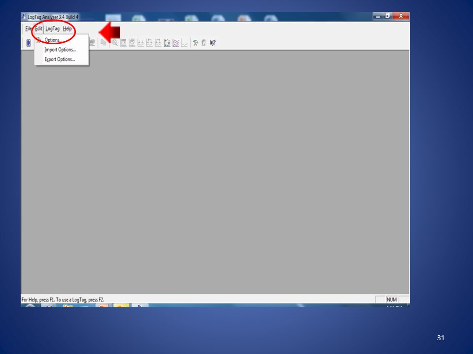 Now from the menu bar at the top of this page, click edit then select options.