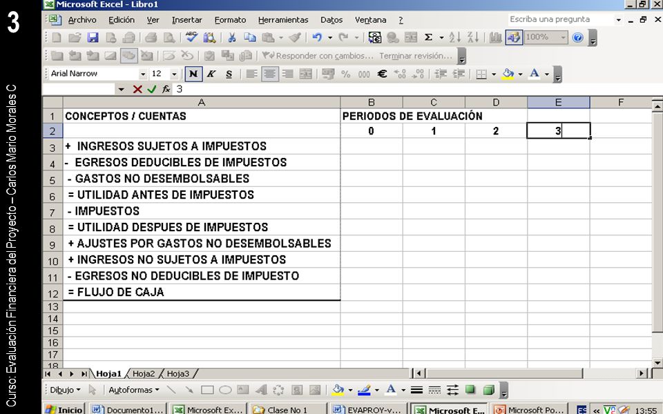 3 Curso: Evaluación Financiera del Proyecto – Carlos Mario Morales C
