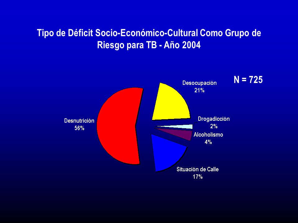 Tipo de Déficit Socio-Económico-Cultural Como Grupo de Riesgo para TB - Año 2004