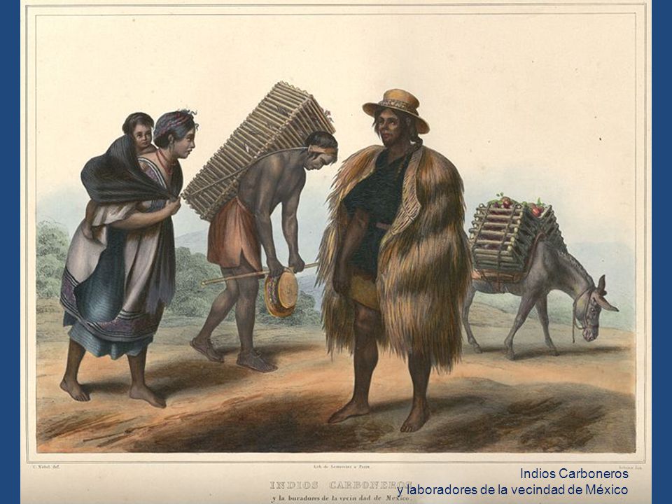 Indios Carboneros y laboradores de la vecindad de México