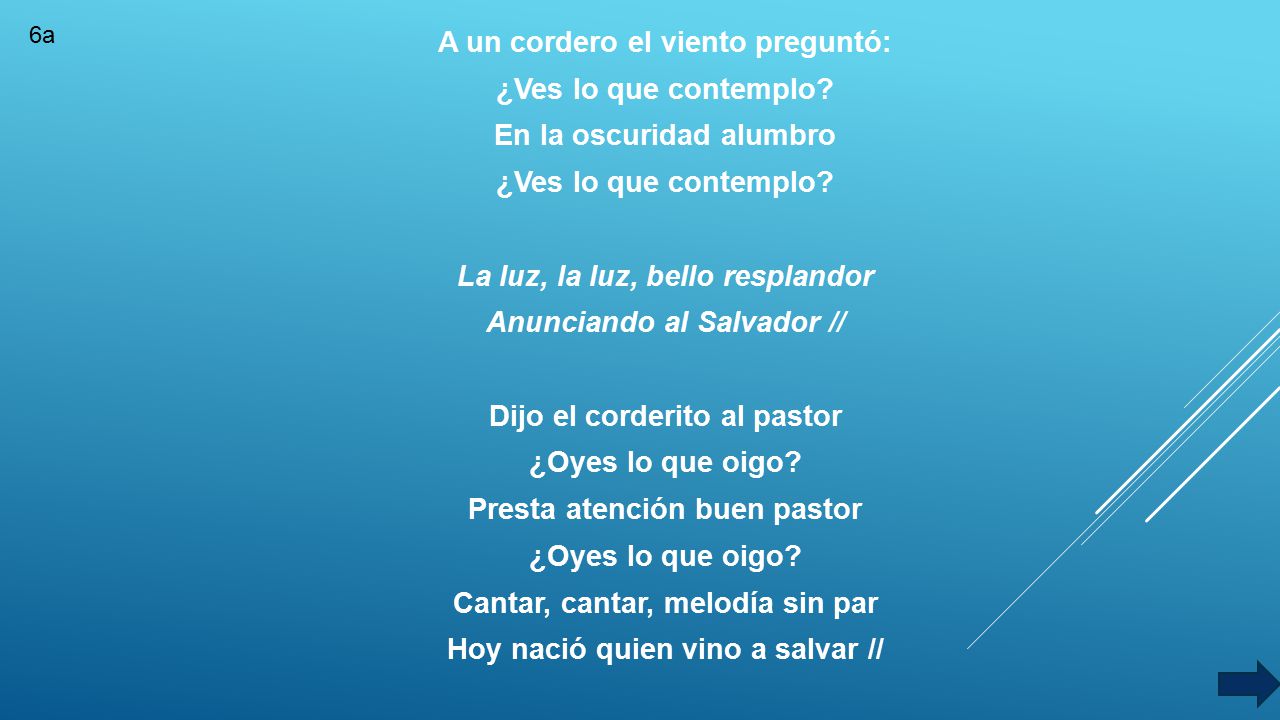 A un cordero el viento preguntó: ¿Ves lo que contemplo