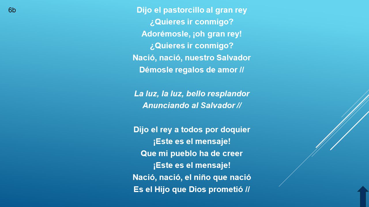 Dijo el pastorcillo al gran rey ¿Quieres ir conmigo