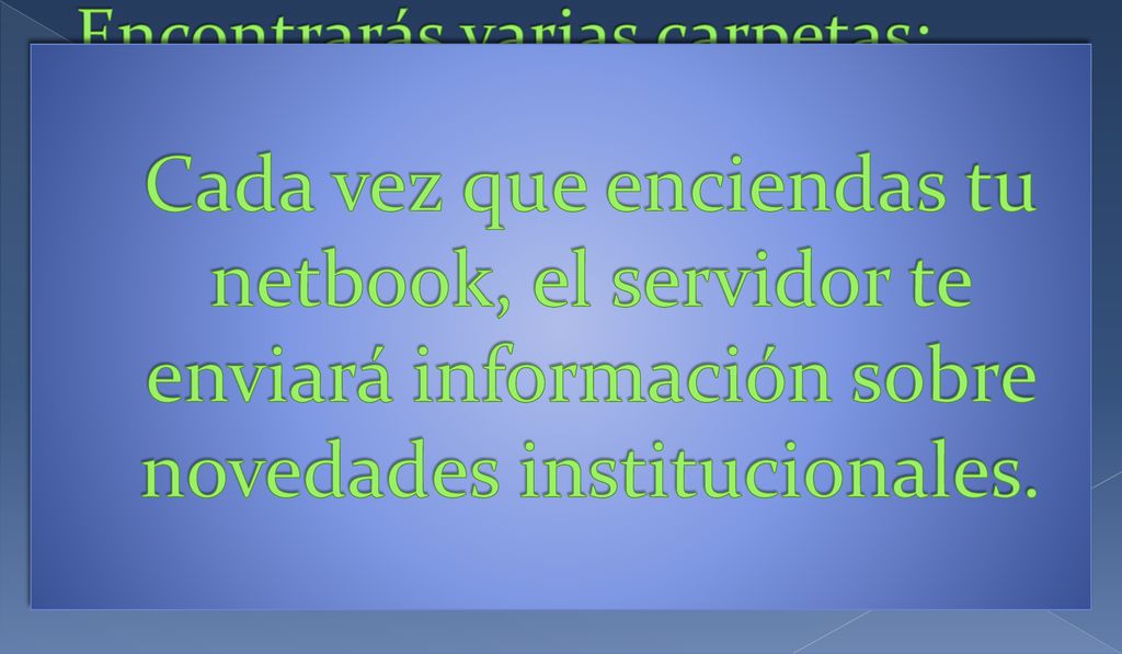 Para estar informado sobre novedades de la institución escribe en el botón INICIAR: \\cep\info\info