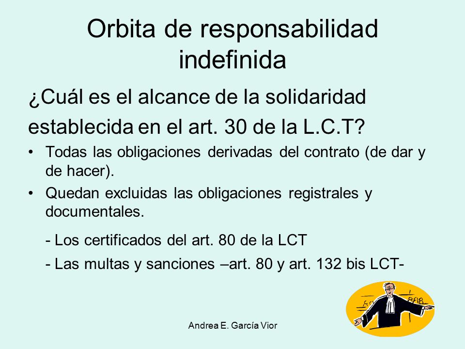 Orbita de responsabilidad indefinida