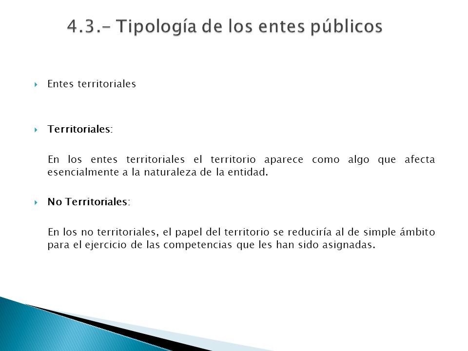 4.3.- Tipología de los entes públicos