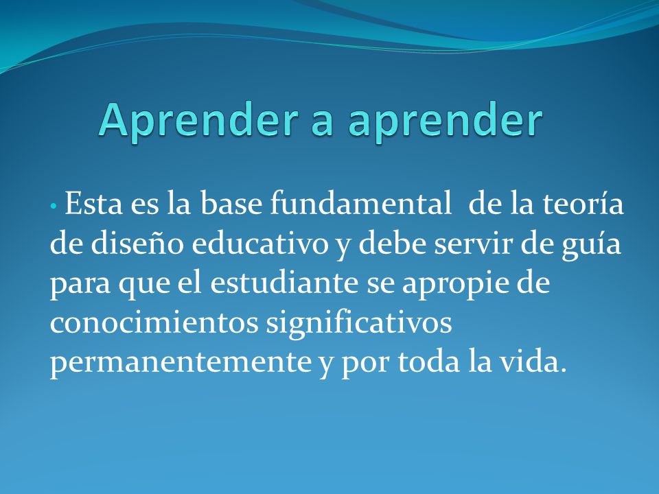 Aprender a aprender