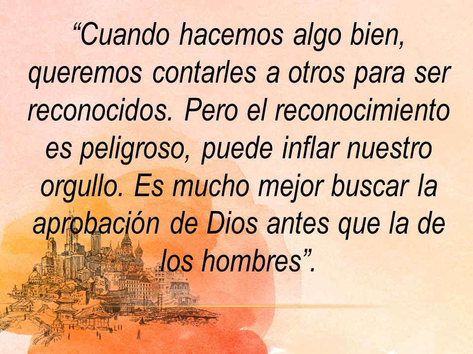 Cuando hacemos algo bien, queremos contarles a otros para ser reconocidos.