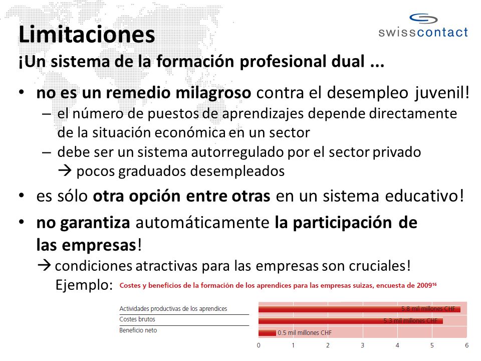Limitaciones ¡Un sistema de la formación profesional dual ...