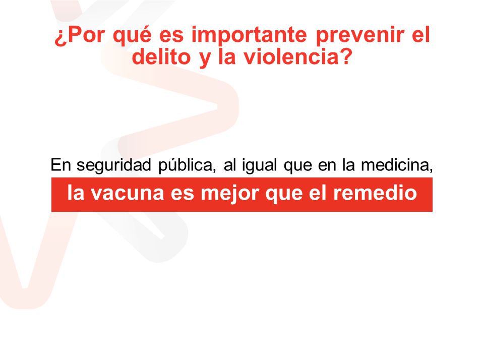 ¿Por qué es importante prevenir el delito y la violencia