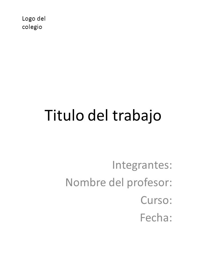 Integrantes: Nombre del profesor: Curso: Fecha: